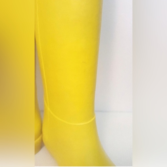 Loeffler Randall Rubber Matilde Yellow Rain Boots Women's Size 7M EUC - Picture 5 of 10